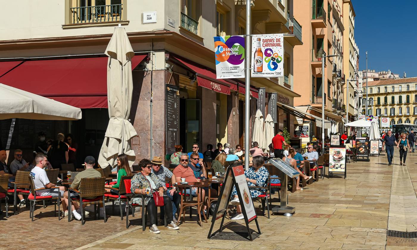 Calle del centro histórico de Málaga